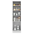 Paneleiro Armário De Cozinha 60 Cm 3 Portas Branco Agata Made
