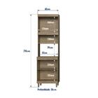 Paneleiro Armário Torre Quente Multiuso Paneleiro 2 Portas Vi