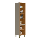 Paneleiro Arya 50cm 100% Mdf Jequitibá/gris Fosco - Sallar Ho