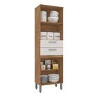 Paneleiro Bella 2 Portas 2 Gavetas Carv/ Off White - Moveis A