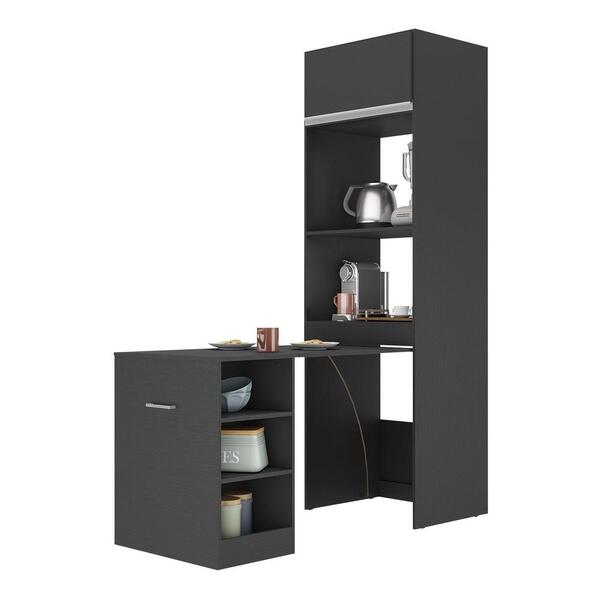 Paneleiro C/ Mesa Dobrável 1 Porta P/ Forno E Microondas Vene