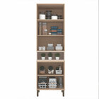 Paneleiro Com 04 Portas E 01 Nicho Karine Carvalho/pistache