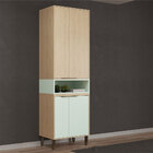 Paneleiro Com 04 Portas E 01 Nicho Karine Carvalho/pistache