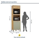 Paneleiro Com 2 Nichos 2 Portas Salvador Cinamomo/menta