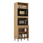 Paneleiro Com 2 Nichos 3 Portas Dakota Marrom/bege