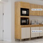 Paneleiro Com 2 Nichos 3 Portas Dakota Marrom/bege