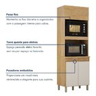 Paneleiro Com 2 Nichos 3 Portas Dakota Marrom/bege