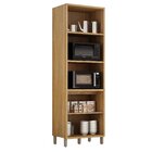 Paneleiro Com 2 Nichos 4 Portas 73cm Torino Cinamomo/grafite