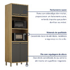 Paneleiro Com 2 Nichos 4 Portas Torino Valdemoveis