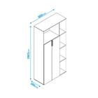 Paneleiro Com 2 Portas E 8 Nichos - Branco