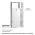 Paneleiro Com 2 Portas E 8 Nichos - Branco