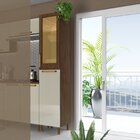 Paneleiro Com 2 Portas Reflecta Veneza  Noce/off White