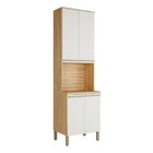 Paneleiro Com 4 Portas E Espaço Para Micro-ondas 100% Mdf Itá