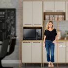 Paneleiro Com Nicho 4 Portas Áustria Cinamomo/off White