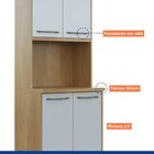 Paneleiro Com Nicho 4 Portas Áustria Cinamomo/off White