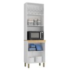 Paneleiro Com Nicho 4 Portas São Luis Branco