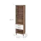 Paneleiro Condessa 2 Pt Branco E Nogal