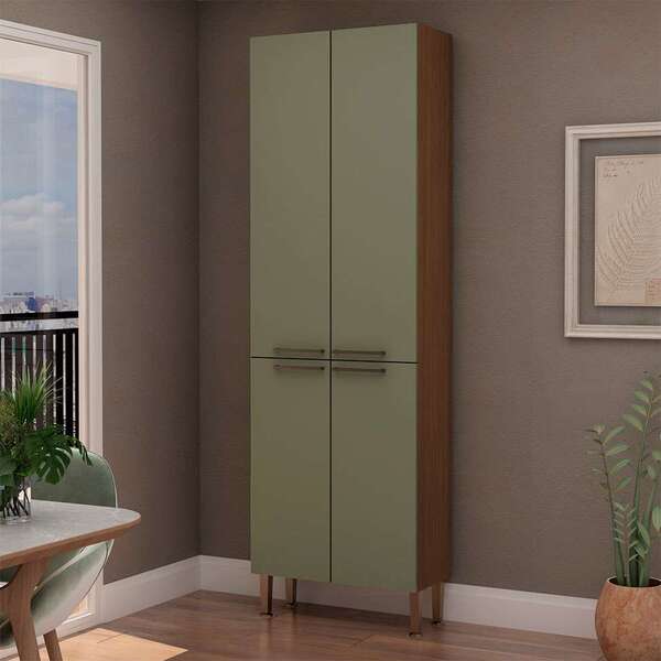 Paneleiro Conecta 4 Pt Ébano E Alecrim 70 Cm