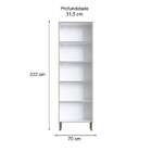 Paneleiro Conecta 4 Pt Turin E Grafite