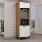 Paneleiro Conecta Com Adega 3 Pt Ébano E Branco