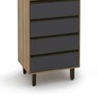 Paneleiro Confort 1 Pt 4 Gv Cinamomo E Grafite