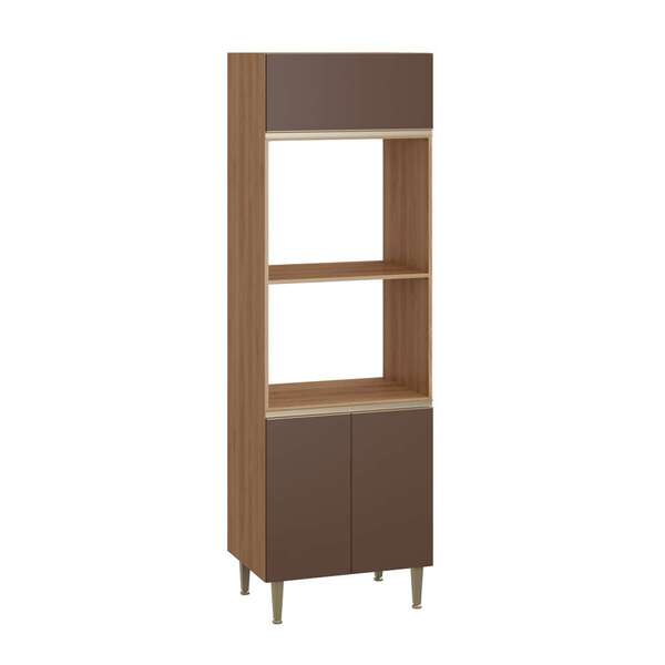 Paneleiro Cook 3 Pt Madeira E Oxid