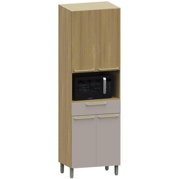 Paneleiro Cozinha Para Micro-ondas Mirella Freijó/cinammon L0