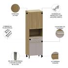 Paneleiro Cozinha Para Micro-ondas Mirella Freijó/cinammon L0