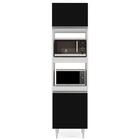 Paneleiro Cozinha Torre Quente 56cm Colorado Branco/preto - L