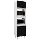 Paneleiro Cozinha Torre Quente 56cm Colorado Branco/preto - L