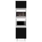 Paneleiro Cozinha Torre Quente 56cm Colorado Branco/preto - L