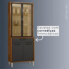 Paneleiro Cristaleira 4 Portas 1 Gaveta Letícia Carvalho/graf