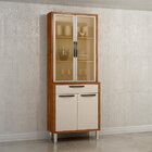 Paneleiro Cristaleira 4 Portas 1 Gaveta Letícia Carvalho/off