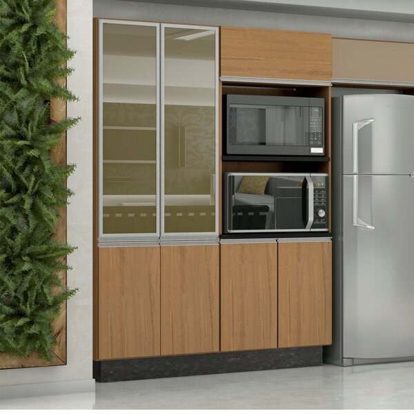 Paneleiro Cristaleira 4 Portas Com Vidro Reflecta Evidence  C