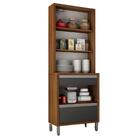 Paneleiro Cristaleira Jade 2 Portas 3 Gavetas Chf Carvalho Gr