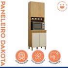 Paneleiro Dakota 4 Portas 4 Prateleiras Cinamomo/off White -