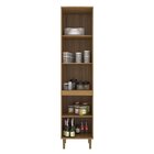 Paneleiro De 1 Porta Cozinha Concept Prime Ipê/cristalo