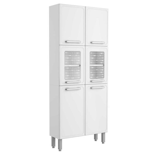 Paneleiro De Aço 6 Portas Vidro Temperado 7039 Gourmet Bertol
