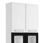 Paneleiro De Aço 6 Portas Vidro Temperado 7041 Evidence Berto