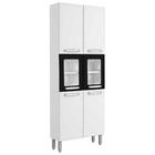 Paneleiro De Aço 6 Portas Vidro Temperado 7041 Evidence Berto