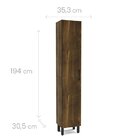 Paneleiro De Cozinha 1 Porta Espaguete 35,3cm  Alamo Alamo