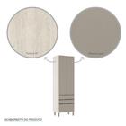 Paneleiro De Cozinha 70 Cm 3 Gavetas Linea Pátina Ff C/ Mocc