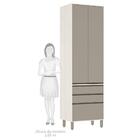 Paneleiro De Cozinha 70 Cm 3 Gavetas Linea Pátina Ff C/ Mocc