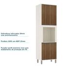 Paneleiro De Cozinha 70 Cm C/ Nicho Microondas 4 Prateleiras