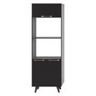 Paneleiro De Cozinha 70cm Luíza Multimóveis Cr6272 Preto