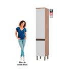 Paneleiro De Cozinha Bárbara 40cm 2 Portas Freijó E Grafite