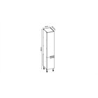 Paneleiro De Cozinha Com 2 Portas  Ébano/off White