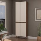 Paneleiro De Cozinha Com 4 Portas  Ébano/off White