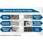 Paneleiro De Cozinha Cristaleira Belize C/ 4 Portas (2 C/ Vid