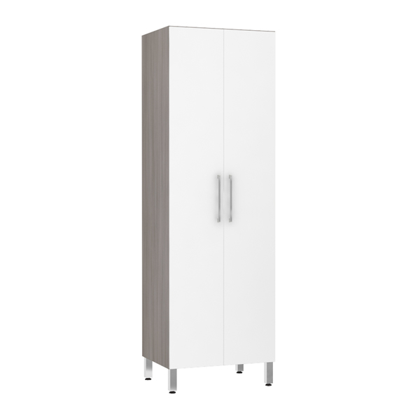Paneleiro de Cozinha Duplo 220x70x53cm Branco Prime Luciane